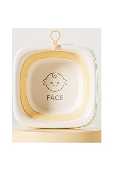 Avaleea Foldable Children's Bathtub, Baby Bathtub, Square Model for Girl, Yel...