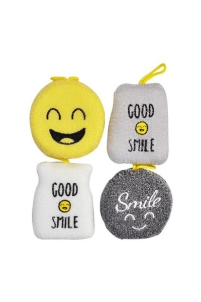 Avaleea Set 4 bureti de vase cu tematica Funny, cu motive, multifunctionali, ...