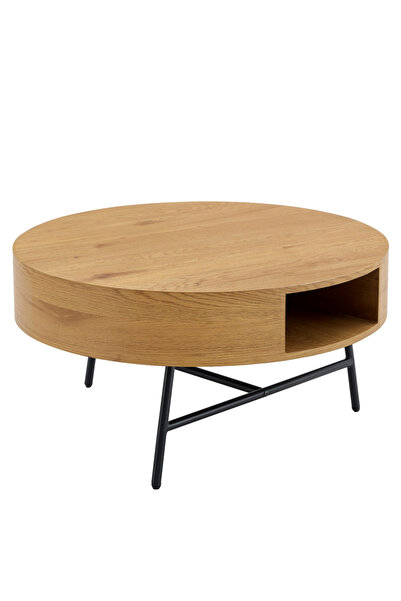 Decorer Masă Tarmon din stejar negru 80x42 cm