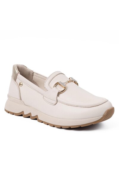 Mammamia 3975 26YA Kadın Günlük Ayakkabı Krem