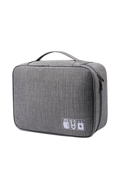 Avaleea Cable and Accessory Organizer Bag, Portable, Waterproof, 24.5 x 18 x1...