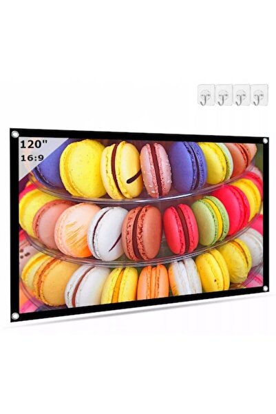 zenwire Ecran de proiecție portabil, pliabil, 16:9, 266×149 cm, 120 inch