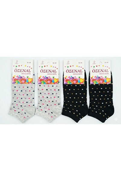 her evemağaza 4 Pcs Women's Booties Socks 36-40