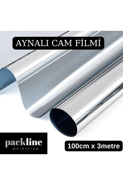 Packline Marketing فيلم زجاجي عاكس ذاتي اللصق مضاد للخدوش 100 سم × 3 أمتار