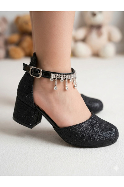 patik ayakkabı ŞIK KIZ ÇOCUK TOPUKLU AYAKKABI