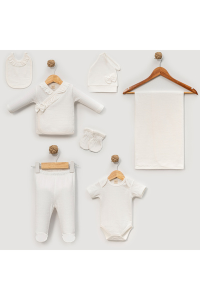 NEU KIDS 7-Piece 100% Cotton Hospital-Release Newborn Baby Set