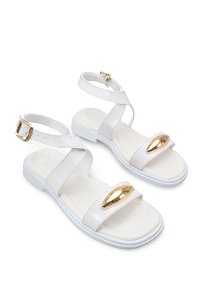 Riccon Women's Sandals 00121007 White Rustic
