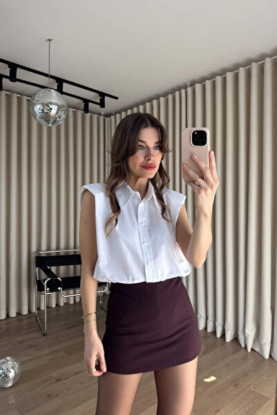 Sue Store Bela Sa jastučićima za ramena majica bez rukava