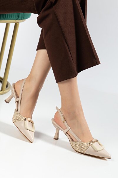 SUİNS SHOES Suins Lady Model Women's Stiletto Two Color Shoes 7 cm