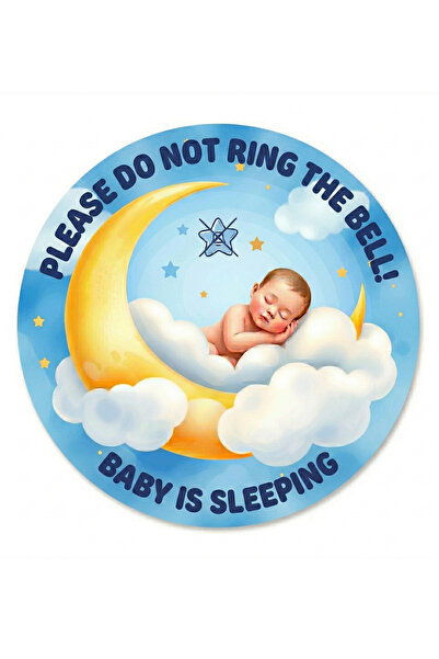 MARNELLO CONSEPT Baby Is Sleeping Themed Door Ornament - Please Do Not Ring t...