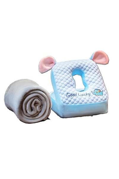 Avaleea 2in1 Blanket and Pillow Set, Elephant Pattern with Storage Space Blan...