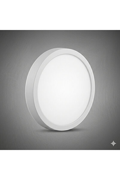 YURDUGÜL HL-3318 18W Sıva Üstü Yuvarlak LED Panel 3000K Gün Işığı Tavan Armatürü