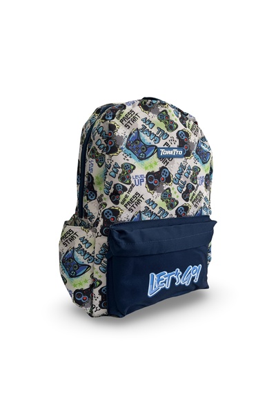 OEM 16" schoolbag, 2 compartments, Model Game