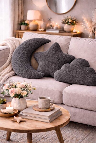 CHIZGY Набір подушок «Місяць і зірка» Welsoft Плюшеві декоративні подушки для...