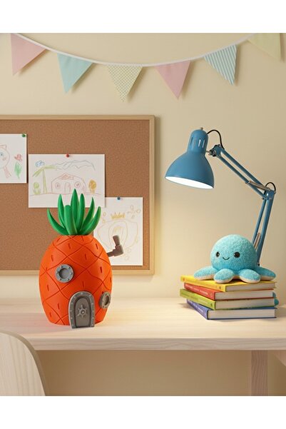 NEXSUSS DESIGN Sünger Bob Ananas Ev Temalı Minimalist Dekor Ürün Ve Kumbara F...