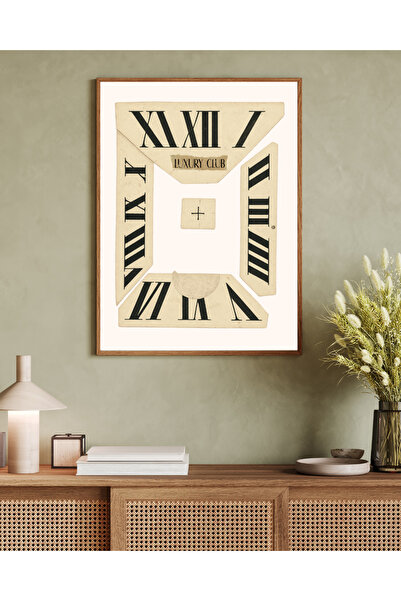 Tuba Decor One Piece Wooden Framed Living Room Hall Kitchen Table Leopard Series