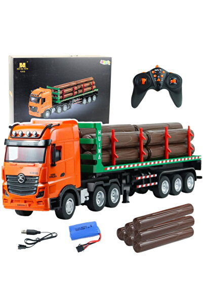 Huina Camion transportator de cherestea cu telecomandДѓ RC 1:18
