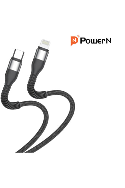 Power N Type C Cable, 27W, Black