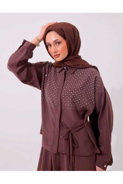 ALMİNA مرصّع بالأحجار طقم دياناجيل مع تنورة