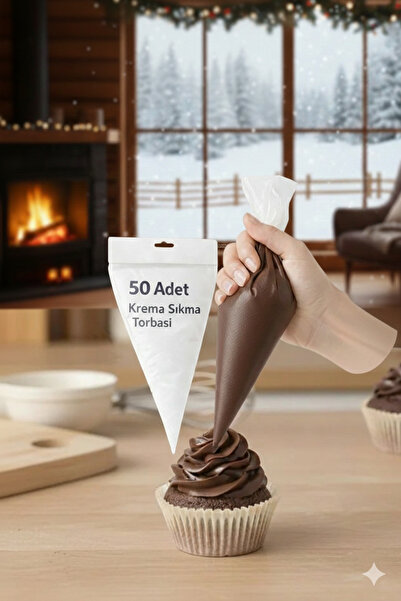 Euro Pink 50 ADET KREM ŞANTİ ŞEKİLLENDİRİCİ.KULLAN AT SIKMA POŞETİ