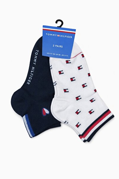 Tommy Hilfiger Th 2'li pamuklu kadın unisex çorap