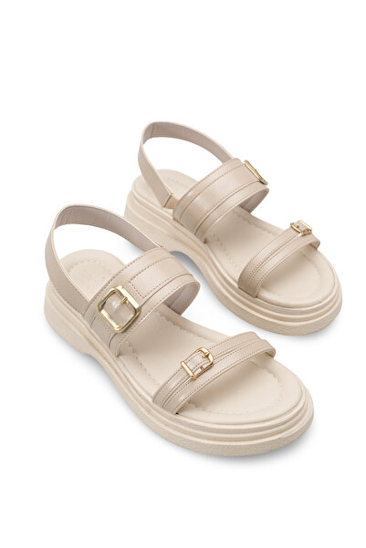 Riccon Women's Sandals 0012706 Beige Rustic