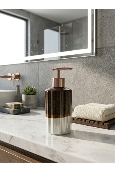 Padilon موزع صابون سائل من السيراميك، موزع صابون فاخر للحمام والمطبخ، مزخرف