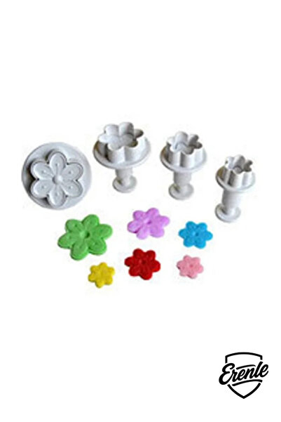 Erenle ticaret Pasta Kurabiye Şeker Hamuru Şekillendirici Enjektörlü Basmalı ...