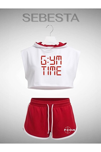 Sebesta Fashion Gym Focus مطبوع Premium Oversize Sportswear للنساء طقم من قطع...