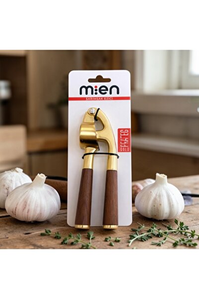 MİEN Prateg Akasya Saplı Gold Sarımsak Ezici