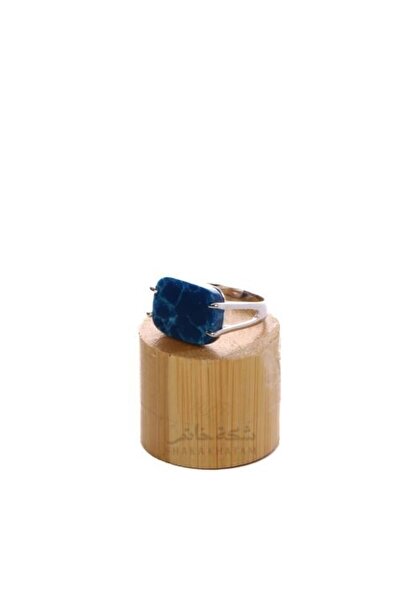 Shaka Khatam Turquoise Square Silver Ring