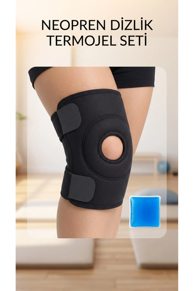 MericLine Crossed Band Support Knee Brace, Thermogel, Sports Knee Pad with Gift