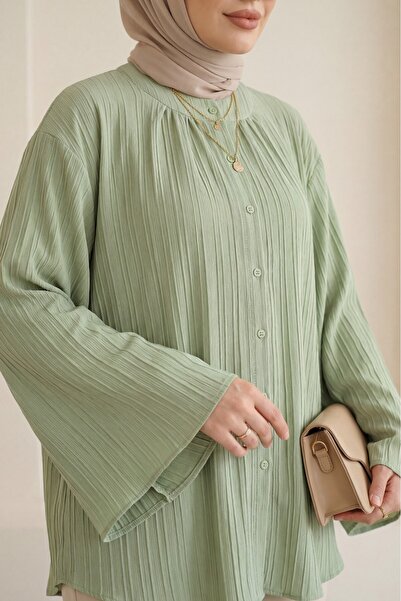 Modamorfo Tunika Siena sa španskim rukavima i dugmićima, okruglog izreza - Ça...