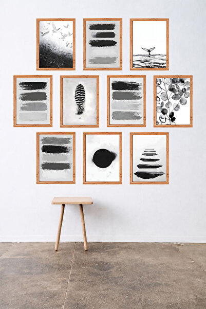 UNT 10-Frame Look Kitchen |   Modern |   Retro Wall Poster Painting Set – 15X...