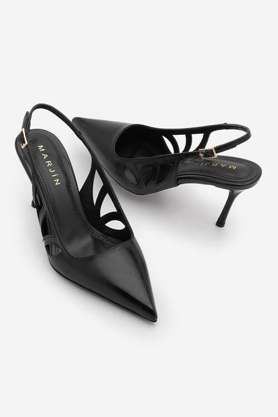 Marjin Ženske stiletto cipele sa šiljatim vrhom, podesive, Sa kopčom otvorene...