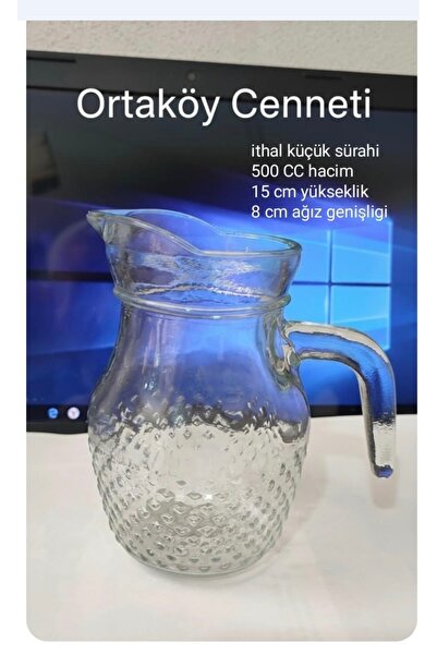 ORTAKÖYCENNETİ Küçük Sürahi 1 ad 500 cc Hacim 15 cm yüksekliği 8 cm ağız geni...