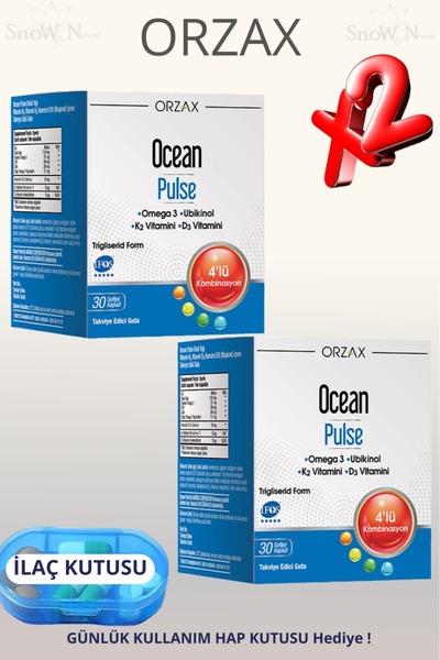 Ocean Pulse 30 Softjel 4-Pack Combination 2 Pcs + Pill Box Gift