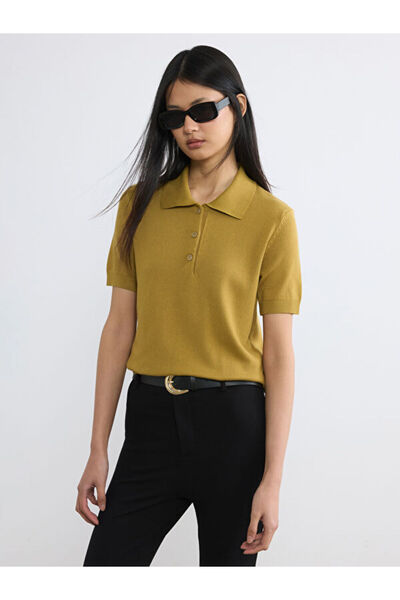 LC Waikiki Rmz Gi̇yi̇m Farkiyla Devrik Roba Collar Women's Knitwear Sweater