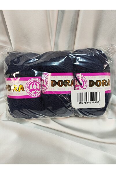 Ören Bayan Νήμα Πλεξίματος στο Χέρι DORA Navy Blue (3 Τεμάχια) - Χρώμα: 019