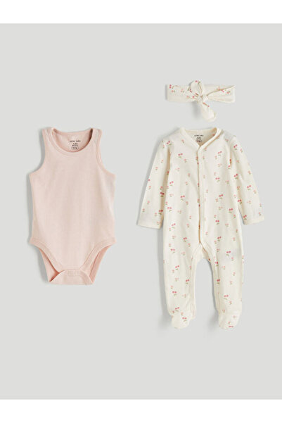LC Waikiki Esvab • Modern & Distinctive Baby Girl Printed 3-Piece Set