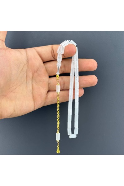 SUAT YEŞİLYURT Kesme Model Buz Rengi Altın Kaplama Gümüş Püsküllü Alman Bakal...