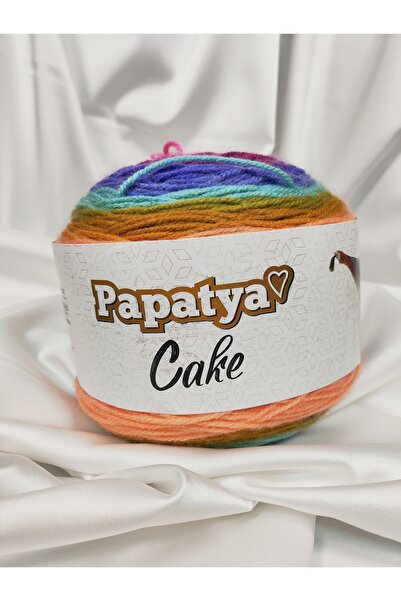 PAPATYA YARNS PAPATYA CAKE Fir de tricotat manual Ebruli (1 bucată) 150gr. Cu...