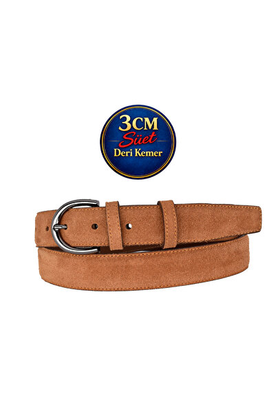 GoDeri piele naturală , 3 cm Culoare Nichel Negru cu cataramă , Scorțișoară p...