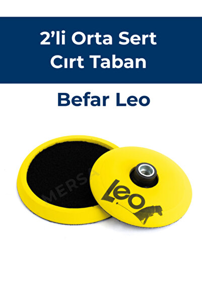 BEFAR LEO 2’li Orta Sert Cırt Taban Polisaj Destek Pedi (125 & 145 mm)