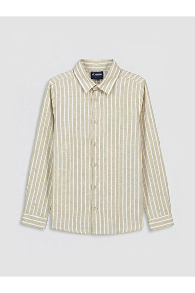 LC Waikiki I Striped Linen Blended Boys' Shirt from Freezen Store