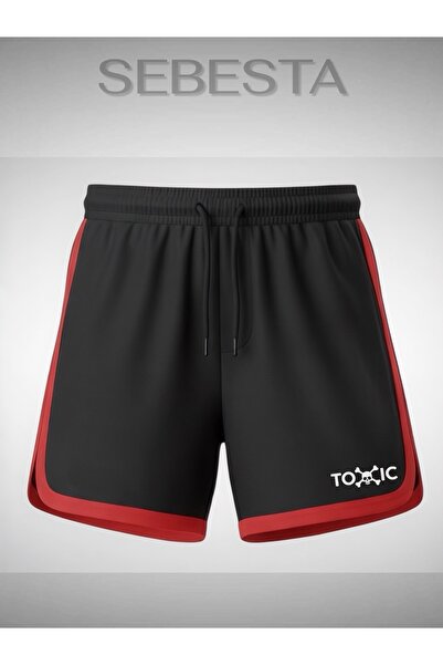 Sebesta Fashion Toxic Printed Premium Jersey Piped Sportsman Shorts