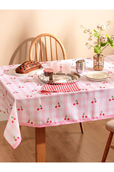 LC Waikiki Rmz Gi̇yi̇m Farkiyla Cherry Printed Tablecloth 140X180 cm