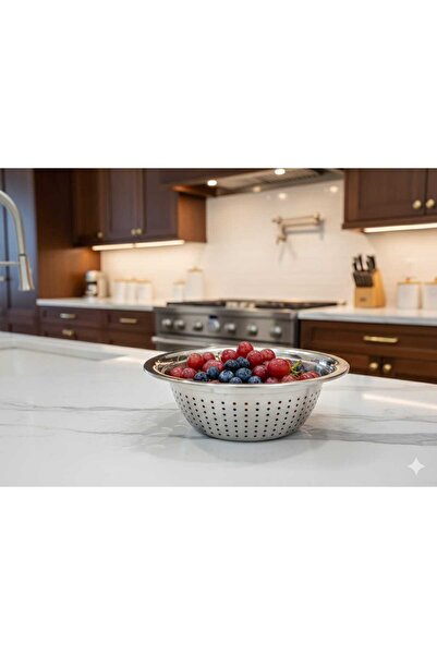 HUTUL AL JAZIRA Stainless Steel Stainer Basket for Kitchen 28cm