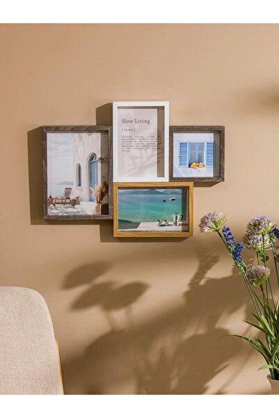 LC Waikiki Ξύλινη κορνίζα φωτογραφιών 4 τεμαχίων (S6)