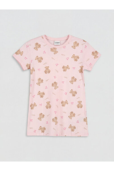 LC Waikiki Quality Parts from Çelebi Store Zero Roba Yaka Printed Girl's Nigh...